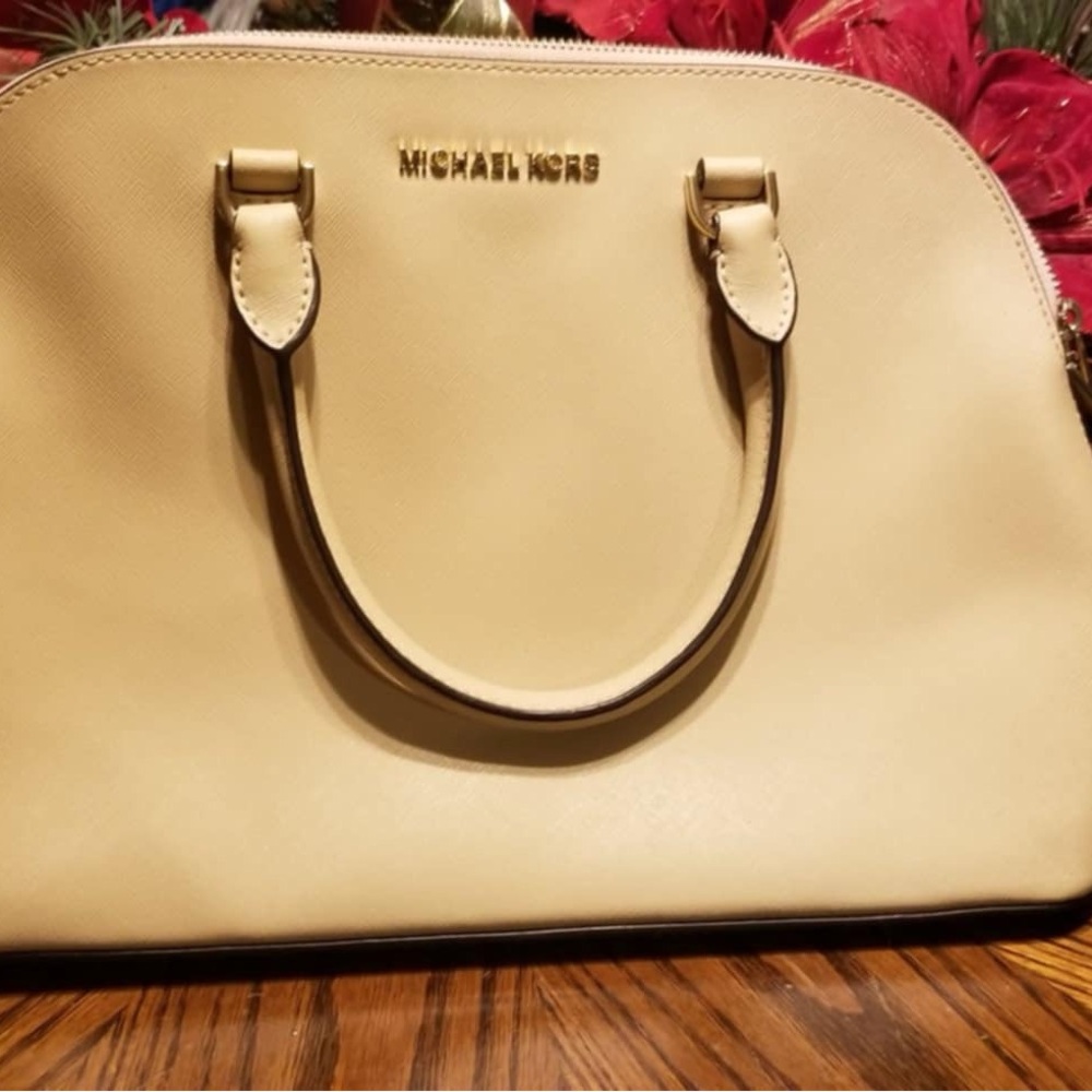 Michael Kors Cream Satchel